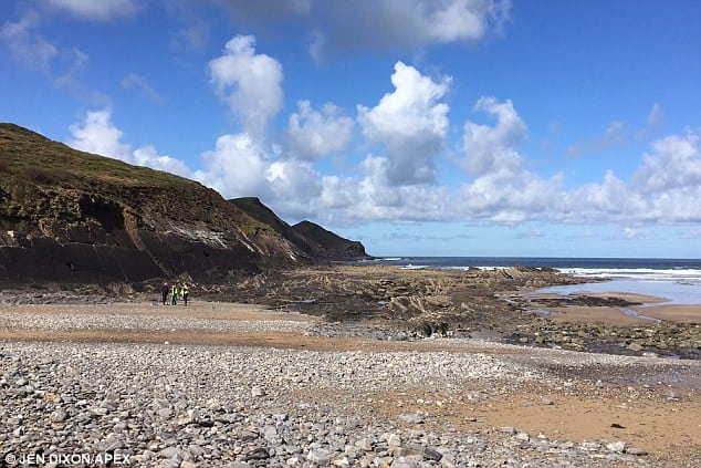 The beach where a tourist picked the stone.