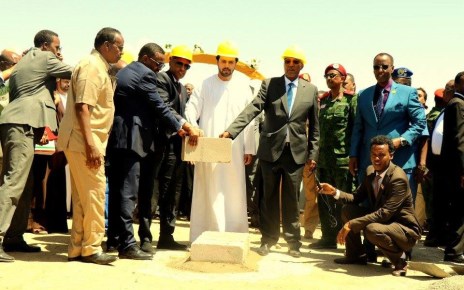 The ground breaking ceremony for the construction of the road to be funded by the United Arab Emirates and the Abu Dhabi Fund for Development Construction Company was held on Thursday morning led by Somaliland president Musa Bihi.