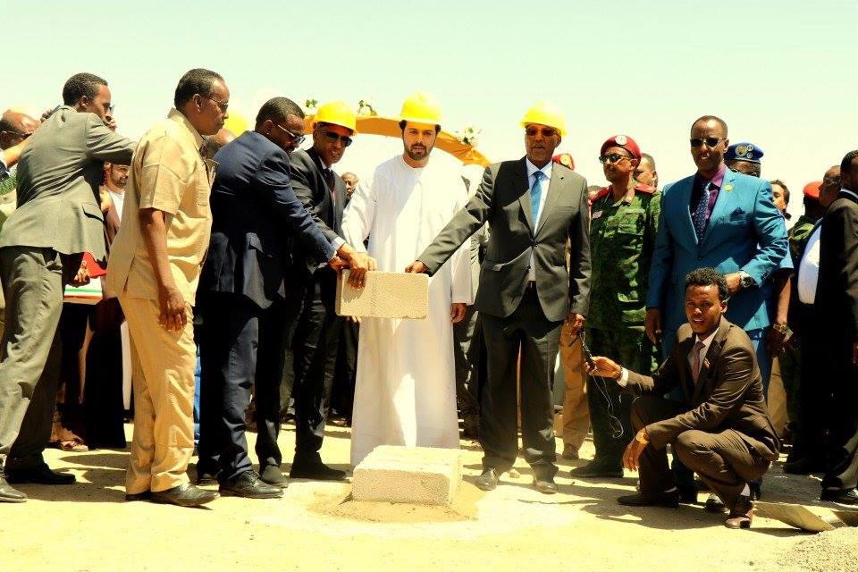 The ground breaking ceremony for the construction of the road to be funded by the United Arab Emirates and the Abu Dhabi Fund for Development Construction Company was held on Thursday morning led by Somaliland president Musa Bihi.