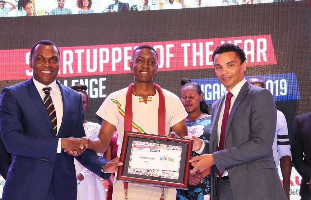 Arnold MUGAGA, of SeatPack, an education innovation was declared the winner of the 2018-2019 Startupper of the Year by Total Challenge in UGANDA.