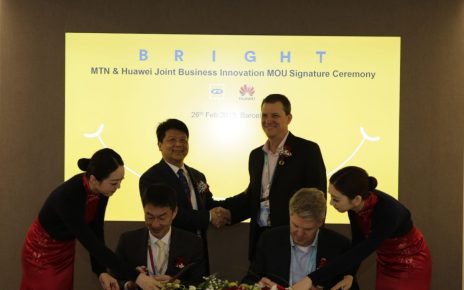 MTN and Huawei Joint Business Innovation MOU Signature Ceremony in Barcelona, Spain