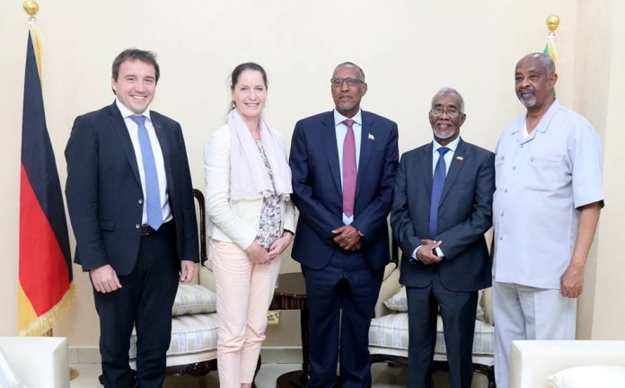 German Ambassador to Kenya, Somalia, and Seychelles, Annett Gunther, was in Somaliland on Monday