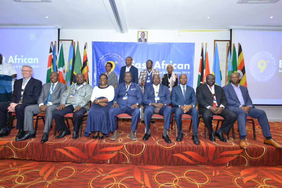 A VIP Group Photo: Guest of Honour with Ministers, the Deputy Secretary General in charge of Productive and Social Sectors, Hon. Christophe Bazivamo, the Tullow Oil Executive Vice President for East Africa, Mark MacFarlane and others.