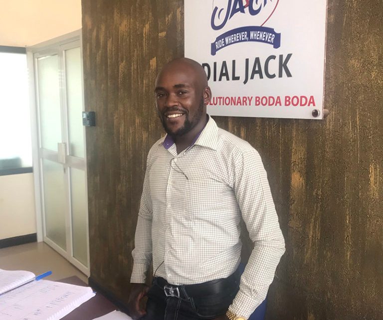 Nathan Charles Kyalisiima was voted employee of the year 2018 at Dial Jack