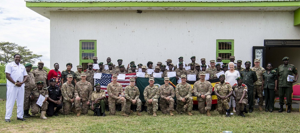 About 25 Uganda Wildlife Authority Park Rangers have undergone a training programme on how to counter illicit trafficking conducted by the United States government.