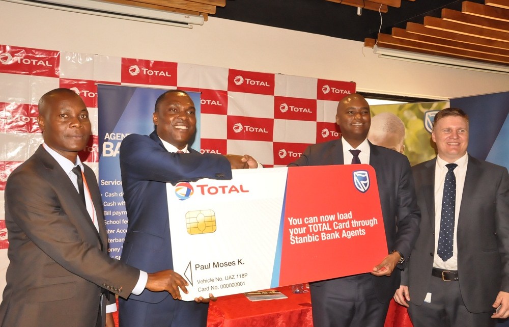 Total Uganda Limited and Stanbic Bank Uganda have announced a partnership that will see customers with prepaid Total Fuel Cards top-up more conveniently at over 1,500 Stanbic Agents across the country.