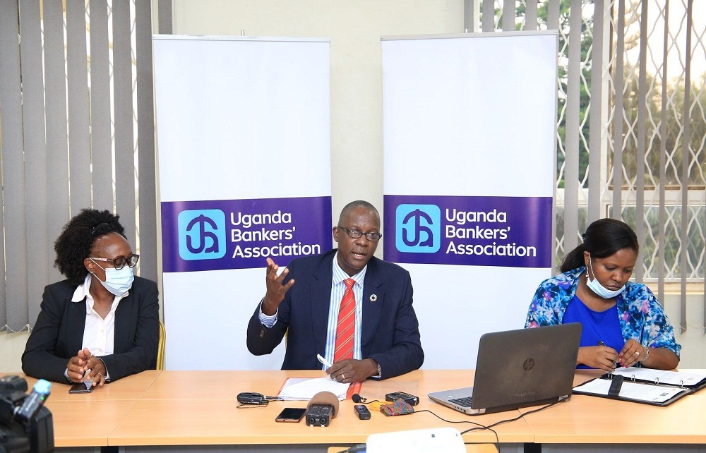 UBA Executive Director: Eva Ssewagudde (left), Director Strategy and Innovations, Uganda Bankers Association, Wilbrod Owor (center), Uganda Bankers Association Executive Director and Patricia Amito (right), Head Communications and Corporate Affairs, Uganda Bankers Association at the launch of the ‘No Merchant Surcharge’ campaign.