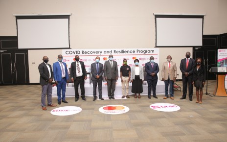 With the easing of the lockdown and slow recovery of the economy impacted by the Covid-19 pandemic, BRAC Uganda Bank and BRAC Uganda NGO with support from Mastercard Foundation have launched the ‘COVID Recovery and Resilience Program’ to enable COVID-19 Prevention activities, support recovery of Micro, small and medium Enterprises that were greatly affected by the pandemic and to provide digital solutions for the BRAC Uganda Bank Clients.