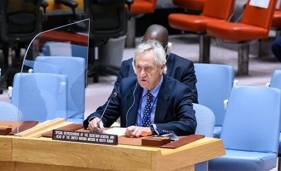 Nicholas Haysom, Special Representative of the Secretary-General for South Sudan briefs Security Council members on the situation in the Sudan and South Sudan. Nicholas Haysom, Special Representative of the Secretary-General for South Sudan briefs Security Council members on the situation in the Sudan and South Sudan.