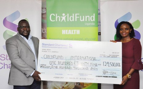 ChildFund Uganda Country Program has received UGX 129 million from Standard Chartered Bank Uganda towards the ongoing response to COVID19 prevention for Kampala Metropolitan Area in the divisions of Rubaga, Makindye, Nakawa and parts of Wakiso district.